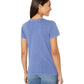 Lucky Brand Camiseta feminina de manga curta, gola redonda e bandana emoldurada, azul, tamanho X-S