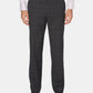 Calça social xadrez masculina Perry Ellis em mistura de lã cinza, tamanho 32x32