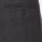 Calça social xadrez masculina Perry Ellis em mistura de lã cinza, tamanho 32x32