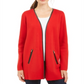 Sobretudo feminino Charter Club, vermelho, tamanho pequeno, extragrande