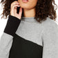 Suéter Alfani Feminino Colorblock Cinza Tamanho X-S