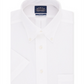 Camisa social masculina Eagle Classic Regular Fit, gola flexível sem ferro, manga curta, branca, tamanho 15