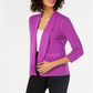 Cardigan Alfani Feminino de Malha Aberta em Mistura de Linho Roxo Tamanho XXG