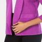 Cardigan Alfani Feminino de Malha Aberta em Mistura de Linho Roxo Tamanho XXG