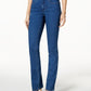 Calça jeans feminina Charter Club Lexington Curvy Straight Leg, azul, tamanho 14