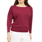 Blusa feminina Alfani com decote canoa e manga dolman, vermelha, tamanho grande