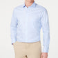 Camisa social masculina Tasso Elba com gola clássica, ajuste que não pode ser passada a ferro, tamanho 32x33, azul