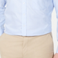 Camisa social masculina Tasso Elba com gola clássica, ajuste que não pode ser passada a ferro, tamanho 32x33, azul