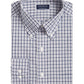 Camisa social masculina Club Room Classic Regular Fit Gingham Check Performance cinza tamanho 34x35