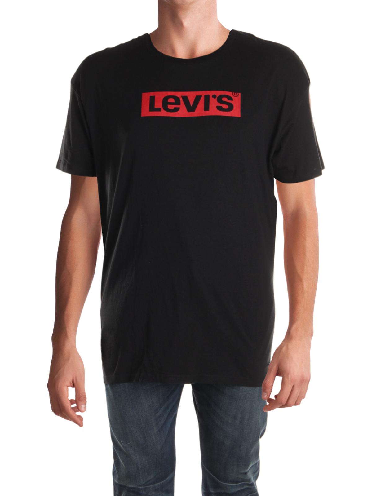Camiseta Levi's Box Tab Graphic Masculina Preta Tamanho XXX-G