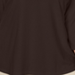 Blusa recortada manga 3/4 feminina Karen Scott marrom tamanho 1X
