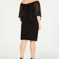 Vestido tubinho conversível feminino JM Collection, preto, tamanho 1X