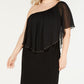 Vestido tubinho conversível feminino JM Collection, preto, tamanho 1X