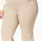 Calça Calvin Klein Plus Bristol Officewear Feminina Afinadora de Barriga Bege Tamanho 26W