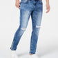 Calça jeans skinny masculina Stockholm Denim Distressed da INC International Concepts, azul, tamanho 36W