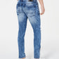 Calça jeans skinny masculina Stockholm Denim Distressed da INC International Concepts, azul, tamanho 36W