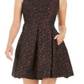 Vestido feminino Taylor, sem mangas, com zíper, gola alta, acima do joelho, tamanho 2, vermelho, pequeno