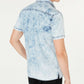 Camisa jeans masculina com zíper de um quarto da INC International Concepts, azul, tamanho pequeno