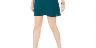 MSK Women's Cold Shoulder Flutter Sleeve Dress Green Size -Petite S