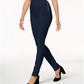 Calça skinny feminina INC International Concepts com zíper duplo e cintura alta, azul, tamanho 2