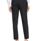 Calça plissada slim fit windowpane masculina da INC International Concepts, azul, tamanho 36W