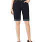 Shorts jeans femininos Curvy Fit Tikglo com punho, azul, tamanho 2, da INC Iternational Concepts