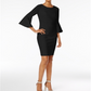 Vestido Calvin Klein Feminino Manga Sino Preto Tamanho 2 Petite