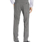 Calça social masculina Kenneth Cole Reaction Stretch Heather Glen Plaid Slim Fit com frente lisa, cinza, tamanho 40x32
