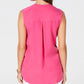 Blusa sem mangas com amarração lateral feminina Style &amp; Co, rosa, tamanho pequeno GG