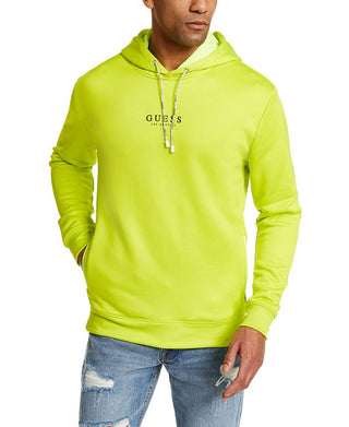 Guss Moletom com capuz masculino com logotipo verde tamanho pequeno