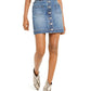 Saia jeans feminina com tachas INC Iternational Concepts, azul, tamanho 6