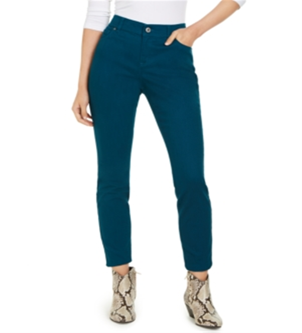 Calça jeans skinny feminina Curvy Fit da INC Iternational Concepts, azul, tamanho 14
