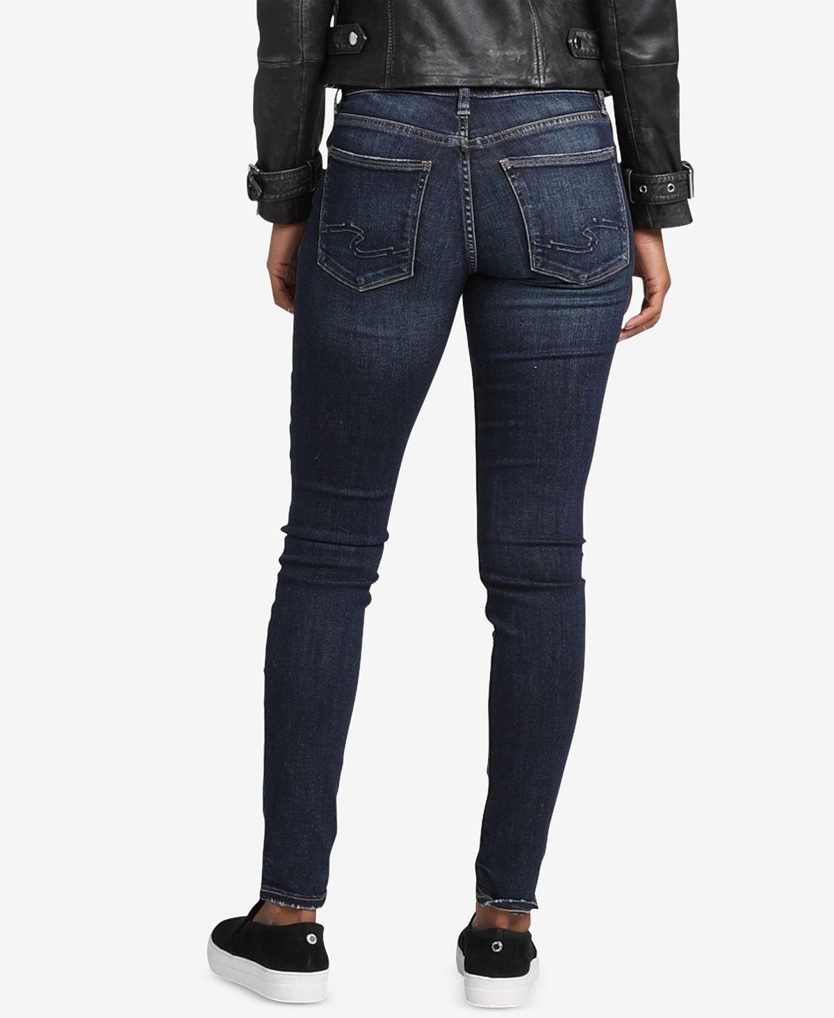 Calça jeans skinny feminina Suki Curvy Fit da Silver Jeans Co., azul, tamanho 27