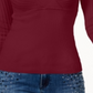 Suéter pulôver canelado feminino INC Iternational Concepts, vermelho, tamanho pequeno médio
