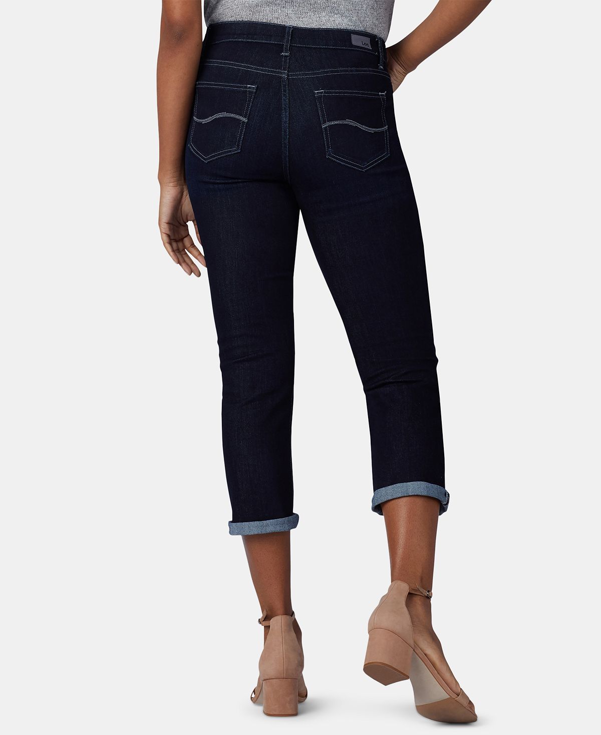 Calça Jeans Skinny Cropped Petite Feminina Lee Platinum Azul Tamanho 16 P