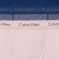 Cuecas boxer masculinas Calvin Klein de algodão elástico, pacote com 3, rosa, tamanho grande