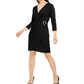 Vestido envelope feminino INC Iternational Concepts com strass, preto, tamanho XX-G