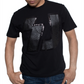 Camiseta masculina Sean John com estampa de pele de cobra sintética - Preto azeviche, tamanho 2XLRG