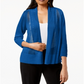 Cardigan Alfani Feminino com Pontos Mistos e Frente Aberta Azul Tamanho Pequeno