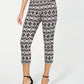 Calça skinny cropped feminina INC Iternational Concepts, preta, tamanho 4, pequena