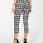 Calça skinny cropped feminina INC Iternational Concepts, preta, tamanho 4, pequena