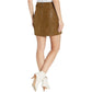 Minissaia vegana feminina Free People, marrom, tamanho 10