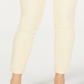 Calça jeans feminina Charter Club Denim Bristol Twill, tamanho 12P, amarela