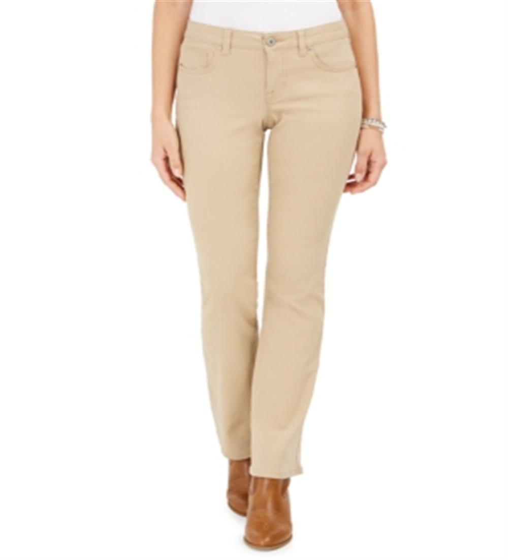 Jeans Bootcut com Controle de Barriga Petite Feminino Style &amp; Co, Marrom, Tamanho 8 P