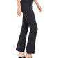 Calças de controle de barriga Alfani femininas Jacquard azul tamanho 0 pequeno