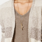 Cardigan listrado feminino Style &amp; Co, marrom, tamanho pequeno grande
