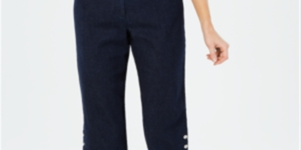 Calça Capri Jeans Feminina Karen Scott Azul Tamanho 6 Petite