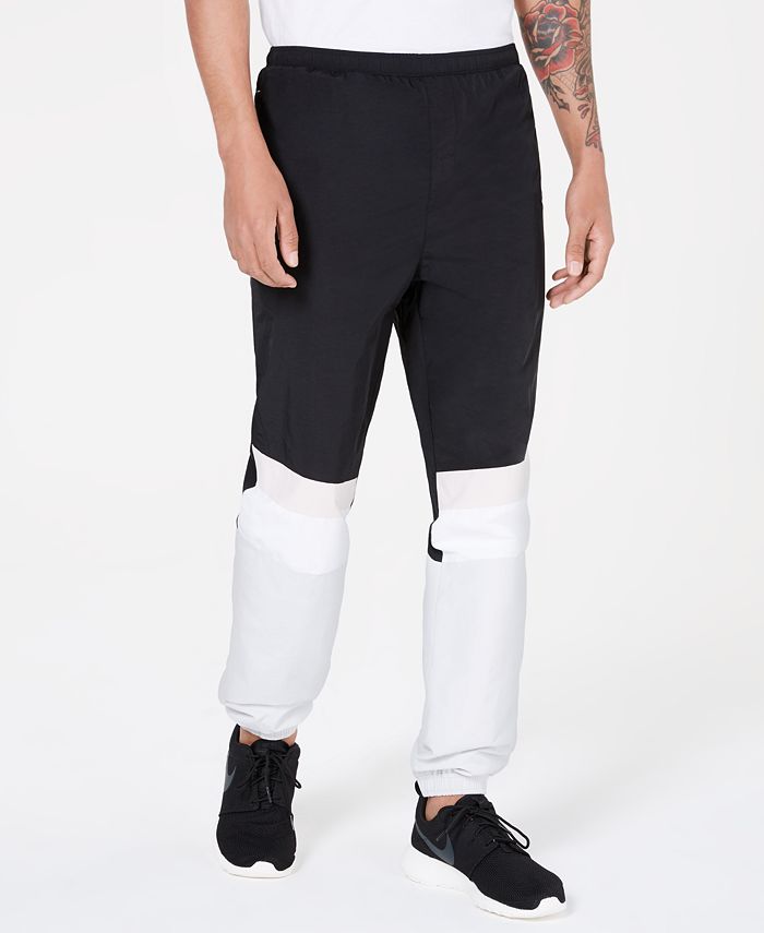 Calça jogger masculina Ideology Activewear Colorblock preta tamanho XXX-G