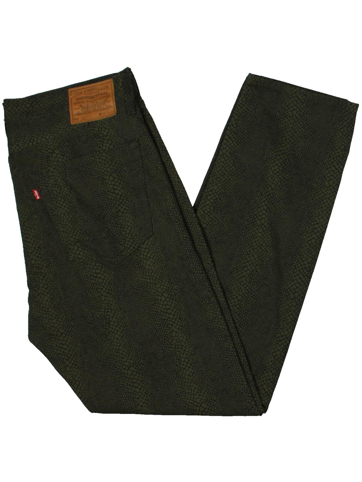 Calça jeans Levi's Masculina Coleção Limitada 502 Cotton Canvas Tapered Preta Tamanho 29X30