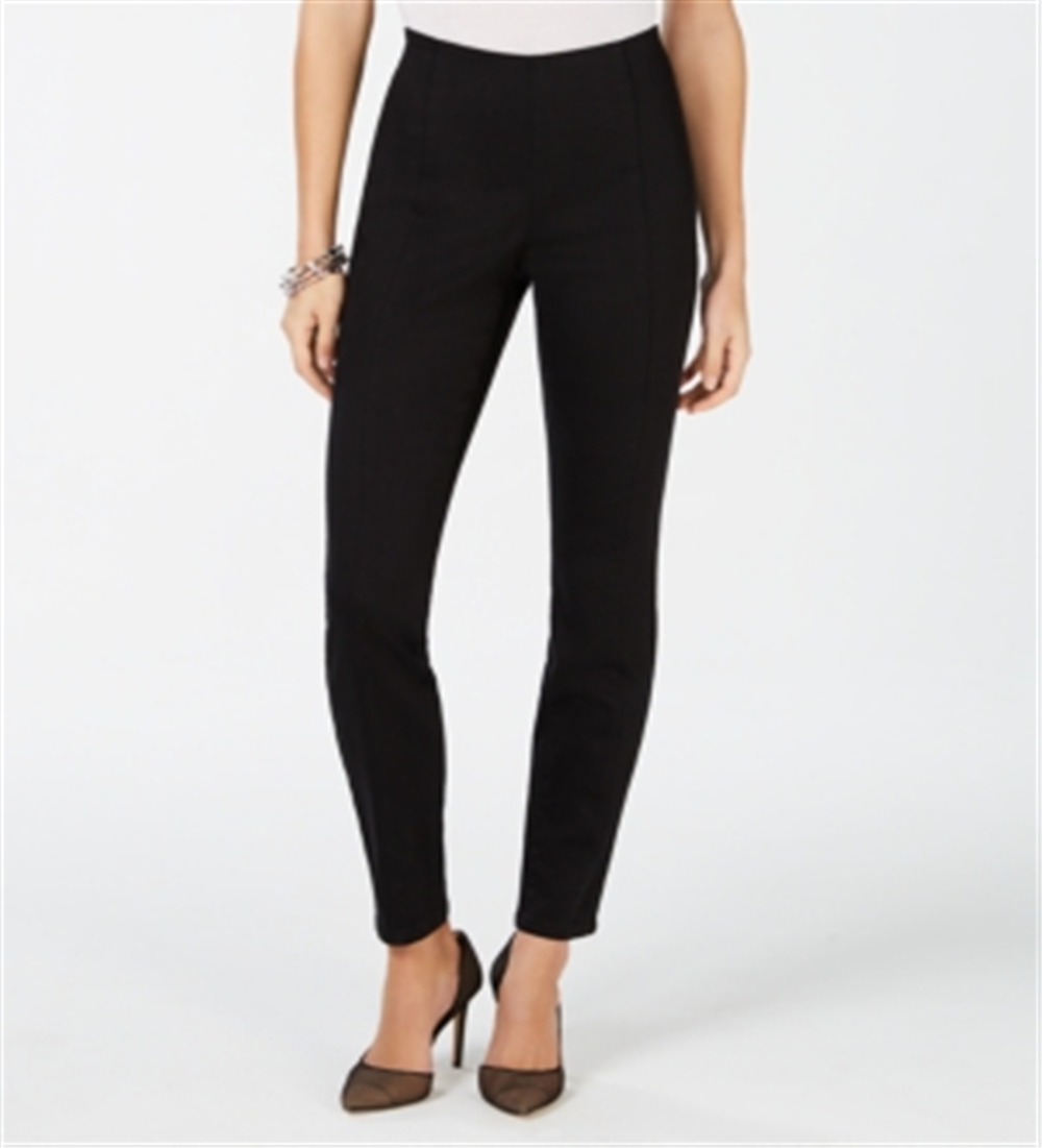 Calça jeans skinny feminina INC Iternational Concepts, preta, tamanho 2